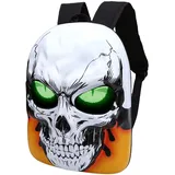 Aramox LED-Totenkopf-Rucksack mit Programmierbarem Bildschirm, 3D-Hartschalen-Motorrad-Smart-Rucksack für Reisen, Radfahren, Partys, Wasserdichte, Verstellbare Schultergurte mit