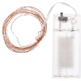 ideoon lights LED-Lichterkette Draht 2 m Warmweiß