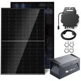 E.For.U Solarmodul Balkonkraftwerk mit Speicher, 800,00 W, Monokristallin, (Balkonkraftwerk 960W/800W Photovoltaik Mini-PV Anlage mit 1,6KWH Speicher, 2x480W Bifazialer Solarmodule, Wechselrichter 600W/800W einstellbar), 0% MwSt