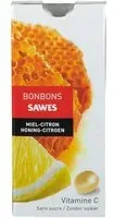 Sawes Bonbons Miel-Citron Sans Sucre Bonbon(S) 22 g