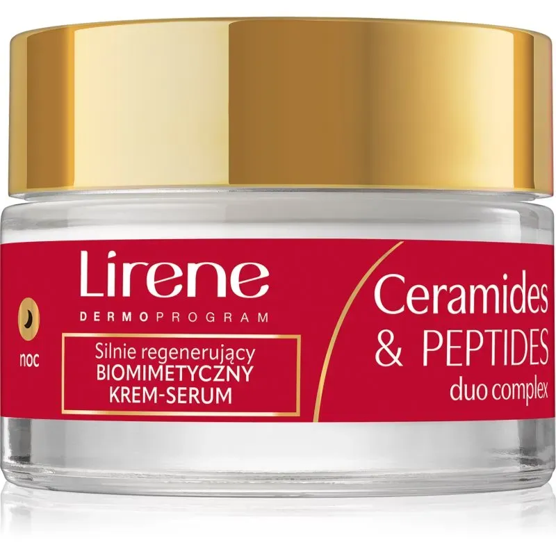 Lirene Ceramides & Peptides Duo Complex 60+ erneuernde Nachtcreme mit regenerierender Wirkung 50 ml