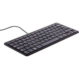 Raspberry Pi® RPI-KEYB (DK)-BLACK/GREY USB Tastatur Dänisch Schwarz, Grau USB-Hub