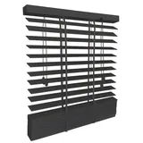 Sol Royal Holzjalousie 105 x 180 cm Schwarz