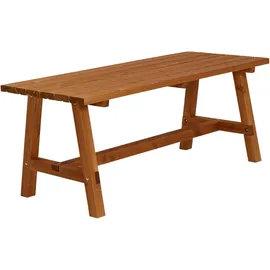 Holz-Brehe Country Plankenbank 177 x 37 x 46 cm Braun