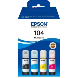 Epson 104 Tintenflaschen CMYK