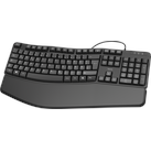HAMA 182630 - Tastatur, USB, ergonomisch, schwarz, DE