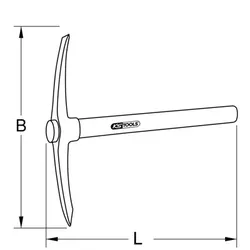 BRONZEplus Spitzhacke 650mm