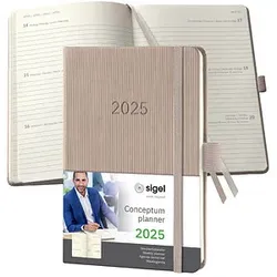 SIGEL Taschenkalender Conceptum 2025 taupe