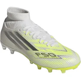 adidas F50 Sparkfusion League AG/FG Herren Cloud White/Iron Metallic/Hi-Res Yellow 42