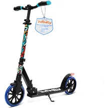 SereneLife Roller, Cityroller, Scooter, Tretroller, Big Wheel Scooter, Kickscooter- klappbar & Höhenverstellbar, Roller Erwachsene- & Kinder, Trotinet- mit Vorderfederung & Hinterradbremse, bis 100Kg