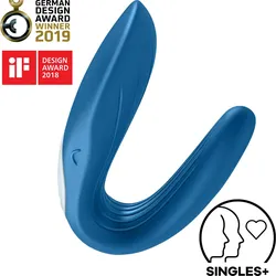 Satisfyer Double Whale, 9 cm, blau