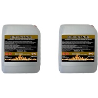 Antiviron Bioethanol 96,6% Premium 6 x 5 L - Ethanol für Tischkamin, Kamin & Gartendeko für Draußen - Rauch- und Rußfrei aus Mais (Bioethanol, 2 x 5 Liter)