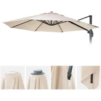 MCW Schirmbezug A96 Polyester Ø 4 m Creme-beige