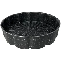 Cheffinger Runde Backform Küchenform Marmor Anti Haft Ø26cm Tarte schwarz