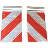 Trupa ORAFOL 2X Warnflagge 250 x 400 mm Ladebordwand Hebebühne Markierung Links+rechts