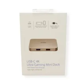ATEN UH3235 USB-C 4K Ultra Mini Dock PD60W, UH3235-AT (PD60W), Silber