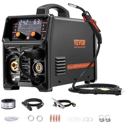 VEVOR Pro MIG-Schweißgerät – 250 A, 5-in-1 Synergie-Welder