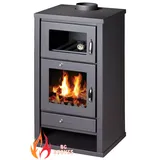 Modern EEK A Kaminofen mit Backofen Victoria DELUXE F BImSchV Stufe 2