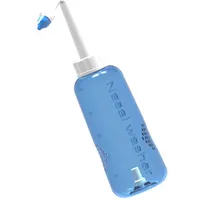 Angoily Nasenspülflasche zur Sanften Nasenreinigung aus Kunststoff 500ml Nasendusche mit 2 Düsen und Wasserflusskontrolle Erwachsene für Erwachsene und Kinder