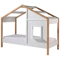 MID.YOU Hausbett Babs ca. 90x200 cmWeiß, Eichefarben
