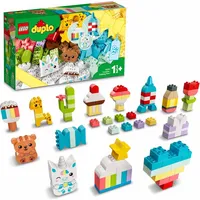 LEGO 10978 DUPLO Kreativer Bauspaß, Steinebox, Lernspielzeug für Kleinkinder ab 1,5 Jahren mit Einhorn, Herz und Giraffe