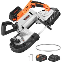 Vevor Akku-Bandsäge 20 V 127x115mm 4000 mAh + Ladegerät