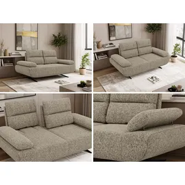 MKS 2-SITZER SOFA SORAE - Taupe Stukture