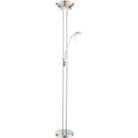 Deckenfluter dimmbar Leselampe flexibel Wohnzimmerlampe LED Stehlampe Standlampe, 1x 16W 1x 1440lm , 1x 4,5W 1x 360lm warmweiß, DxH 25,5x180 cm