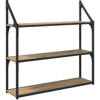 VidaXL Wandregal 80 x 21 x 78,5 cm Braun