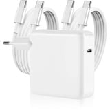 MacBook Pro Ladekabel 100W USB C Ladegerät Kompatibel mit Mac Book Pro 16,15,14,13 Zoll MacBook Air 2018-2022,MacBook Ladekabel mit [2 Pack 1.8M USB C auf C Ladekabel][Überhitzungsschutz]