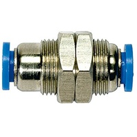 Riegler Gerade Schott-Steckverbindung »Blaue Serie«, M27x1,0, Schl.- Ø16