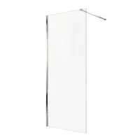 Badplaats Duschwand Florida 50 x 200cm Glas Duschabtrennung Chrom - Walk-In Dusche Nano Duschtrennwand