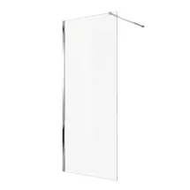 Badplaats Duschwand Florida 50 x 200cm Glas Duschabtrennung Chrom - Walk-In Dusche Nano Duschtrennwand