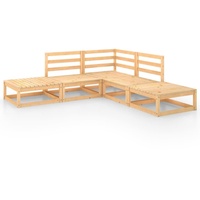 vidaXL 5-tlg. Garten-Lounge-Set Massivholz Kiefer