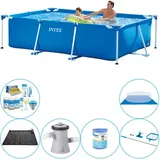 Intex Frame Pool Rechteckig 260x160x65 cm - 7-teilig - Swimmingpool-Paket EINHEITSGRÖSSE