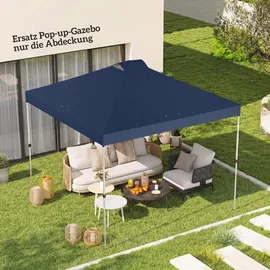 Outsunny Ersatzdach 3 x 3 m Blau