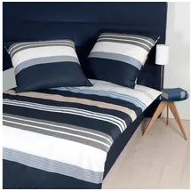 JANINE J.D. 8481 08 Gestreift Silber/Taupe/Sand 155 x 220 cm + 80 x 80 cm