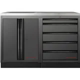 Kraftwerk, Werkstattschrank, MOBILIO BLK Kombi Edelstahl (136 cm, 91 cm)