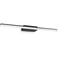 Ideal Lux Riflesso integrierte LED-Badezimmer-Überspiegelleuchte, Schwarz, 1800 lm, 3000