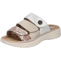 Rieker Damen V8583 Pantolette, Beige, 36 EU