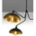 Nova Luce Mirba 3-flg. Ø 113 cm schwarz/goldfarben