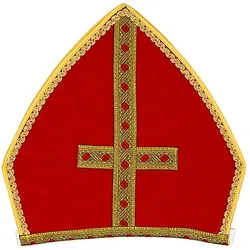 Mitra "Bischof", rot