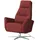 Max Schelling Sessel Elmira Leder 81 x 120 x 92 cm Rot elektrisch, drehbar
