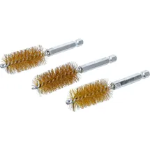 BGS Messingbürste 19 mm Antrieb Außensechskant 6,3 mm (1/4) 3-tlg.
