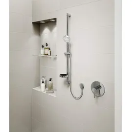 Hansa HANSAVANTIS Fertigmontageset Unterputz Duscharmatur, Einhandmischer, für 1 Verbraucher, Chrom, 82619067