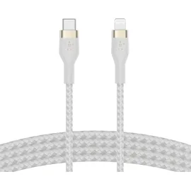 Belkin Pro Flex Lightning/ USB-C Kabel bis 15W mfi zertifiziert CAA011BT1MWH