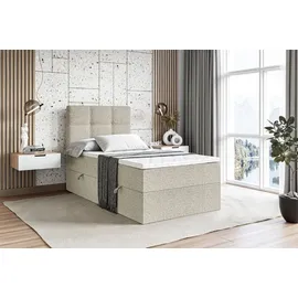 altdecor Boxspringbett 90 x 200 cm H4 Beige