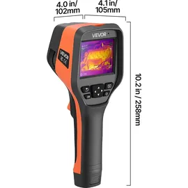 Vevor Wärmebildkamera, 384x288 IR-Auflösung, Wärmebildgerät mit 5-MP-Sichtkamera, 30-Hz-Bildwiederholfrequenz, Infrarot-Imager mit 3,5-Zoll-Touchscreen, -20 bis 50 °C, WLAN-Unterstützung