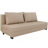 Homesy Schlafcouch Beige 2-Sitzer