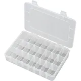 TRU Components Sortimentskasten Kunststoff 200 x 130 x 35 mm transparent unbestückt